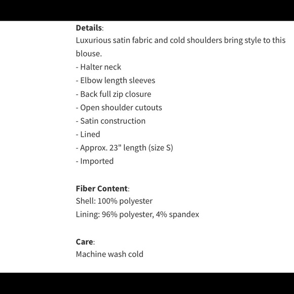 🚨Final Sale🚨!! NWT Nannette Lapore Blk Cold Shoulder Top Sz M - Picture 10 of 10